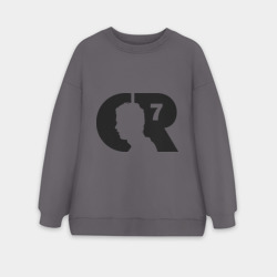 Женский свитшот oversize без начеса хлопок Ronaldo 7