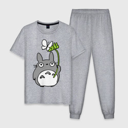 Мужская пижама хлопок Totoro и бабочка