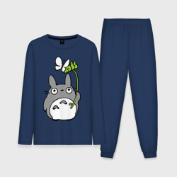 Мужская пижама с лонгсливом хлопок Totoro и бабочка