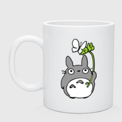 Кружка керамическая Totoro и бабочка