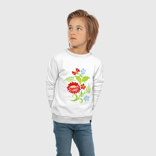 Детский свитшот хлопок Великолепие из полевых цветов - фото 5