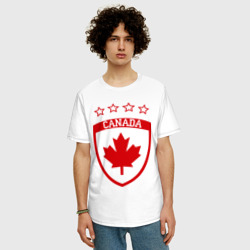 Мужская футболка хлопок Oversize Канада - фото 2