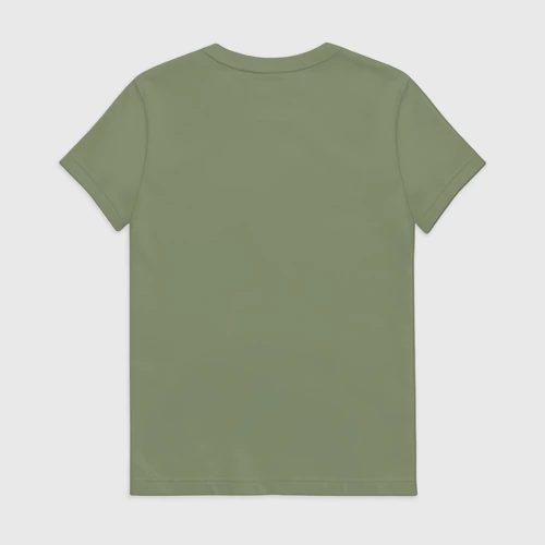 Женская футболка хлопок с принтом Иришка - умница и красавица, вид сзади #1