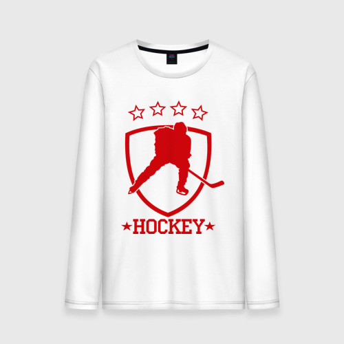 Мужской лонгслив хлопок Хоккей (Hockey)