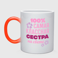 Кружка хамелеон Классная сестра