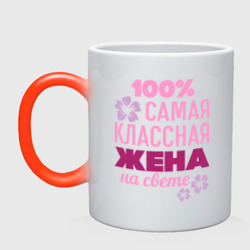 Кружка хамелеон Классная жена