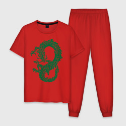Мужская пижама хлопок Древний Китайский дракон