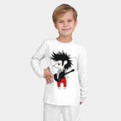 Детская пижама с лонгсливом хлопок Ежик рок музыкант - фото 2