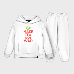 Детский костюм хлопок Oversize Make tea not war