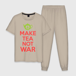 Мужская пижама хлопок Make tea not war
