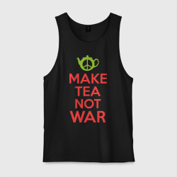 Мужская майка хлопок Make tea not war