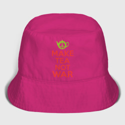 Мужская панама хлопок Make tea not war
