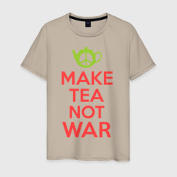 Мужская футболка хлопок Make tea not war