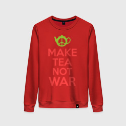 Женский свитшот хлопок Make tea not war