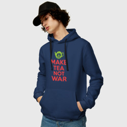 Мужская толстовка хлопок Make tea not war - фото 2