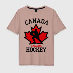 Мужская футболка хлопок Oversize Канада хоккей Canada Hockey