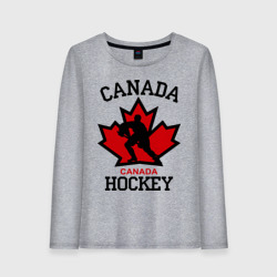 Женский лонгслив хлопок Канада хоккей Canada Hockey