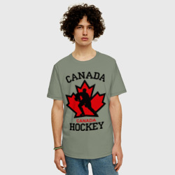 Мужская футболка хлопок Oversize Канада хоккей Canada Hockey - фото 2