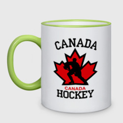 Кружка двухцветная Канада хоккей Canada Hockey