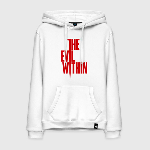 Мужская толстовка хлопок The Evil Within, цвет белый