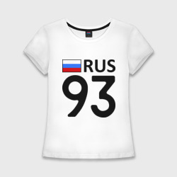 Женская футболка хлопок Slim Краснодарский край 93