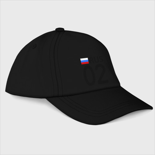 Бейсболка Республика Башкортостан (02), цвет черный