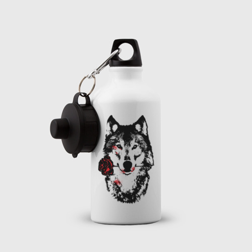 Бутылка спортивная Модный дизайн - Волк и Роза - фото 3
