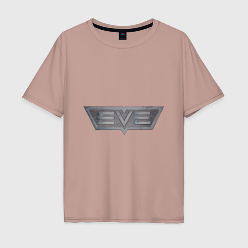 Мужская футболка хлопок Oversize с принтом EVE online, вид спереди #2