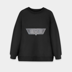 Женский свитшот oversize без начеса хлопок EVE online