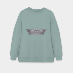 Женский свитшот oversize без начеса хлопок EVE online