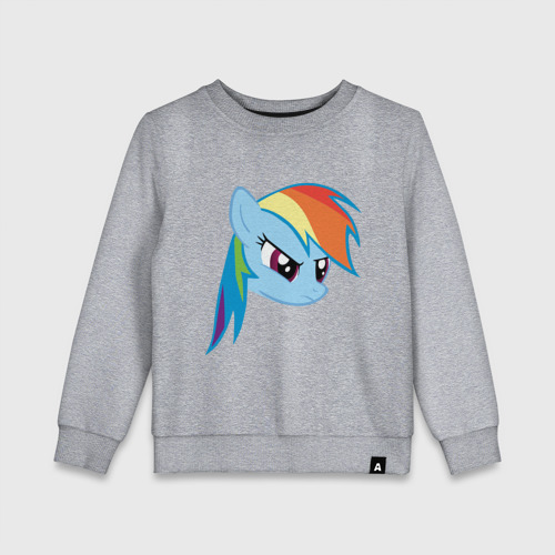 Детский свитшот хлопок Rainbow Dash, цвет меланж