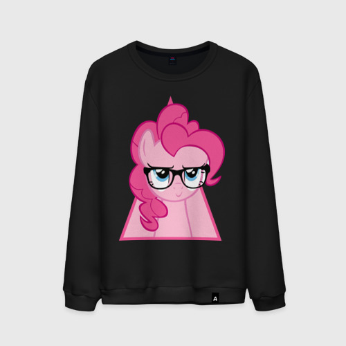 Мужской свитшот хлопок Pinky Pie hipster, цвет черный