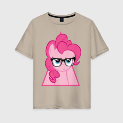 Женская футболка хлопок Oversize Pinky Pie hipster