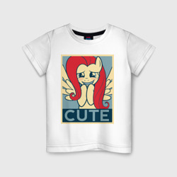 Детская футболка хлопок Fluttershy cute