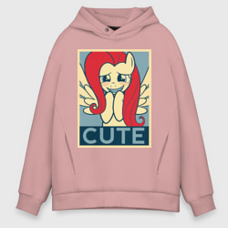 Мужское худи Oversize хлопок Fluttershy cute