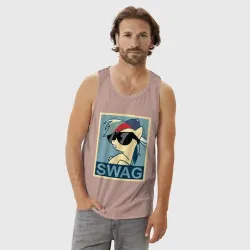 Мужская майка хлопок Rainbow Dash swag - фото 2