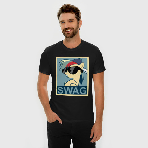 Премиум футболка "Rainbow Dash swag" фото 1