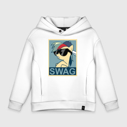 Детское худи Oversize хлопок Rainbow Dash swag