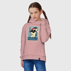 Детское худи Oversize хлопок Rainbow Dash swag - фото 2