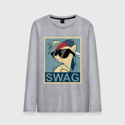 Мужской лонгслив хлопок Rainbow Dash swag