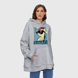 Худи SuperOversize хлопок Rainbow Dash swag - фото 2