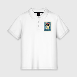 Женское поло хлопок Rainbow Dash swag