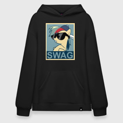 Худи SuperOversize хлопок Rainbow Dash swag