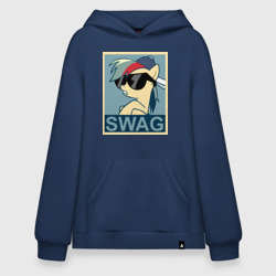 Худи SuperOversize хлопок Rainbow Dash swag