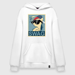 Худи SuperOversize хлопок Rainbow Dash swag