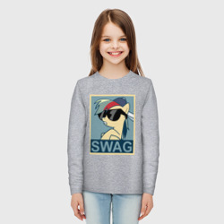 Детский лонгслив хлопок Rainbow Dash swag - фото 2