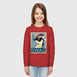 Детский лонгслив хлопок Rainbow Dash swag - фото 2