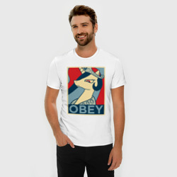 Мужская футболка хлопок Slim Trixie Obey - фото 2