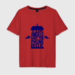 Мужская футболка хлопок Oversize The angels have the phone box
