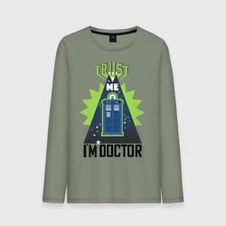 Мужской лонгслив хлопок Верь мне, я доктор